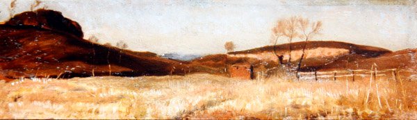 Dawn, Umbrien, ca 1895 (olja på panel) av William Blake Richmond
