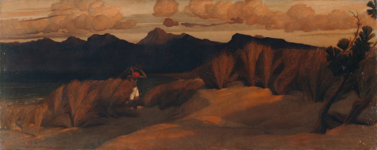 Nära Via Reggio, där Shelleys kropp hittades av William Blake Richmond