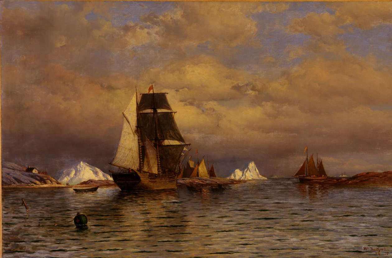 Utsikt över Battle Harbor av William Bradford