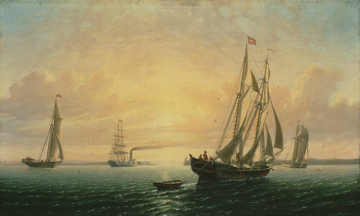 Skonaren Jane från Bath, Maine av William Bradford