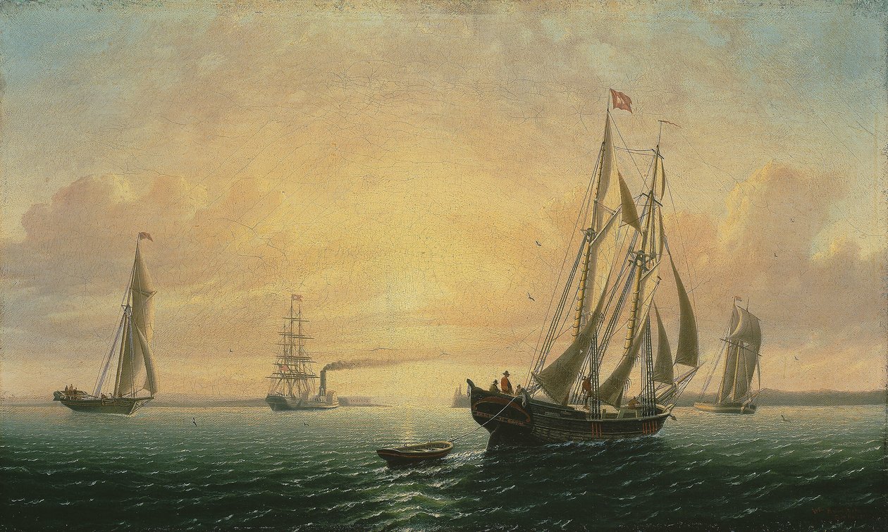 Skonaren Jane från Bath, Maine av William Bradford