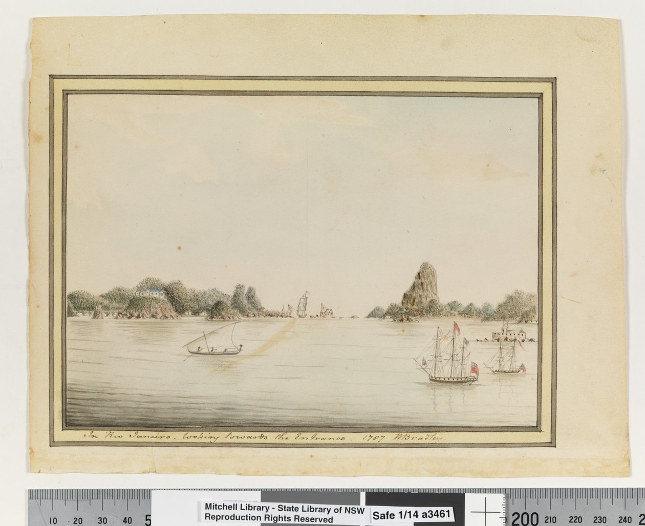 Upp. sid. 36. `I Rio Janeiro, tittar mot ingången. 1787