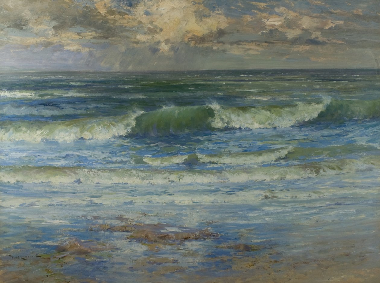 Nordsjön (olja på duk) av William Bradley Lamond