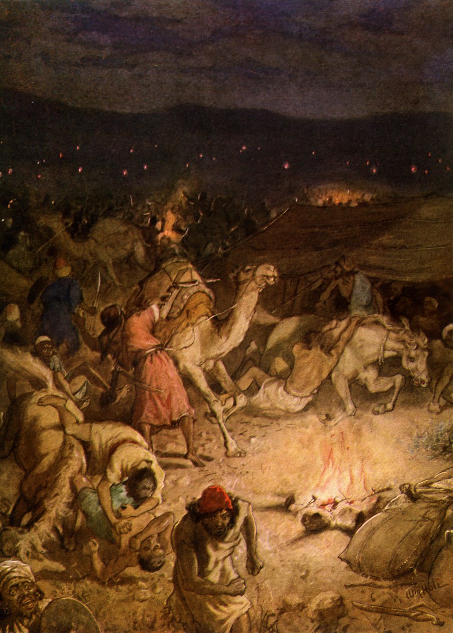Gideon i midjaniternas läger - Bibeln av William Brassey Hole