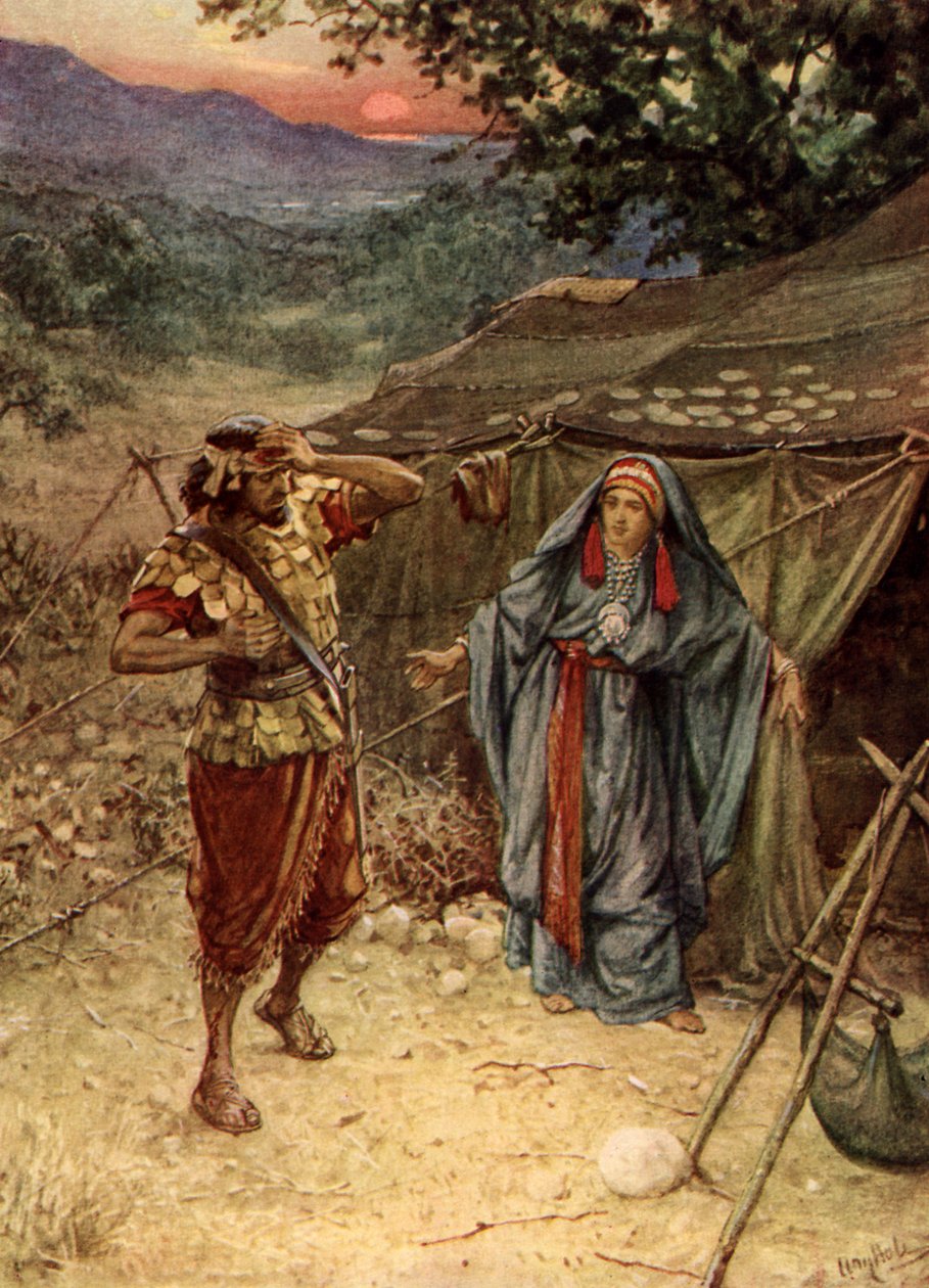 Jael Yael och Sisera - Bibeln av William Brassey Hole