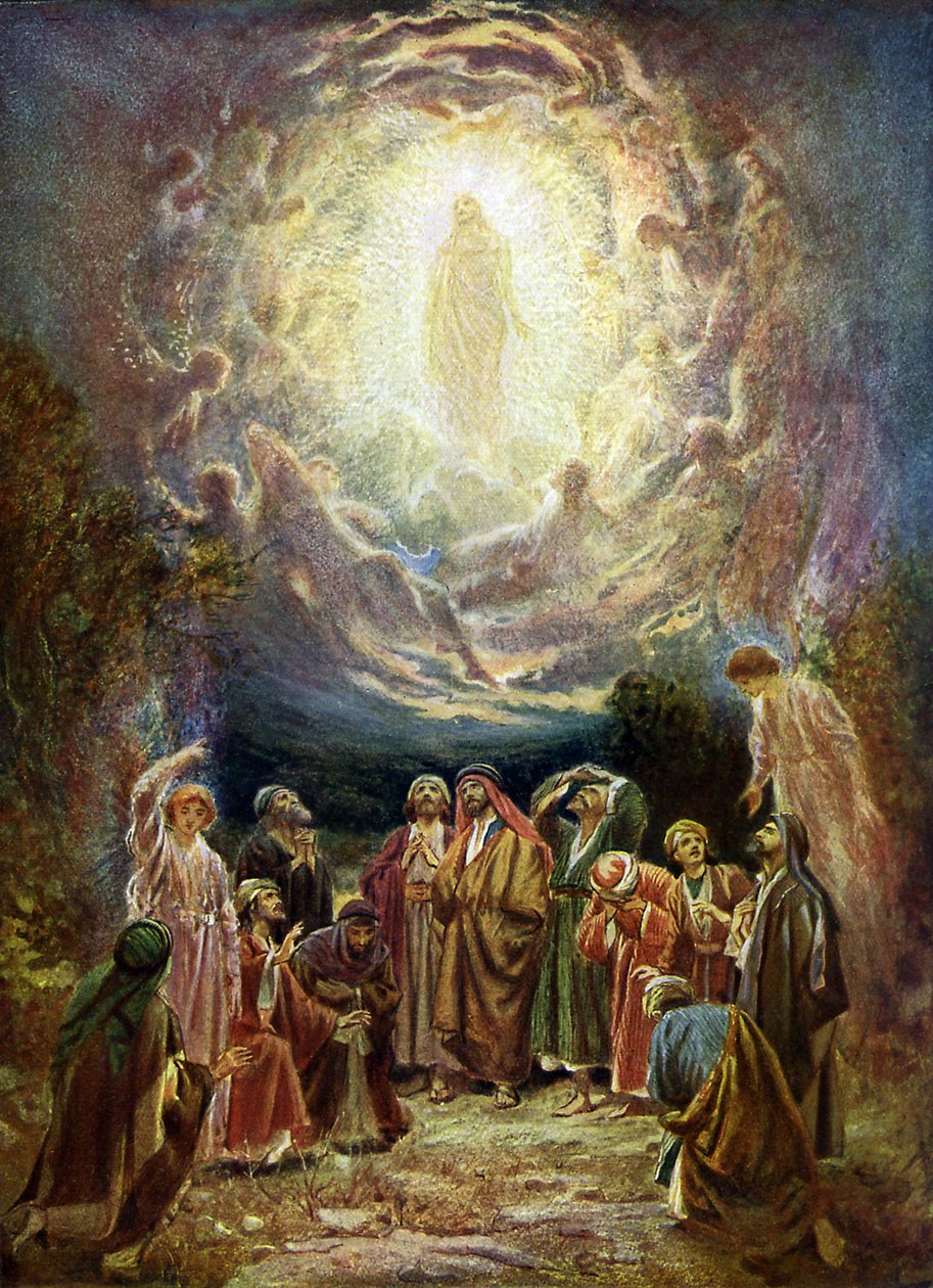Jesus stiger upp till himlen - Bibeln av William Brassey Hole