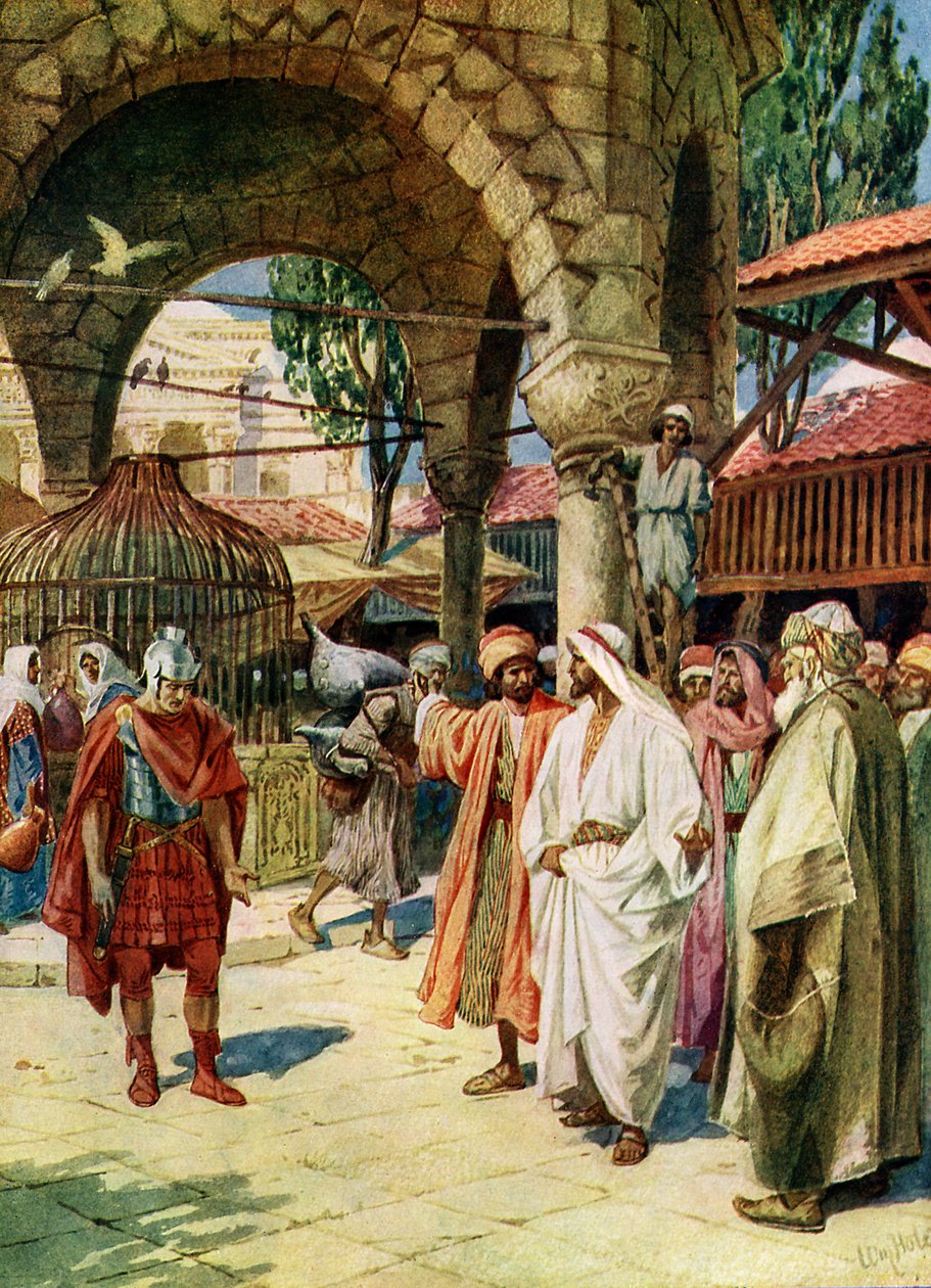 Jesus botar en centurions tjänare - Bibeln av William Brassey Hole