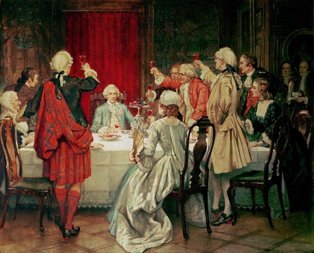 Prins Charles Edward Stuart i Edinburgh 1745 av William Brassey Hole