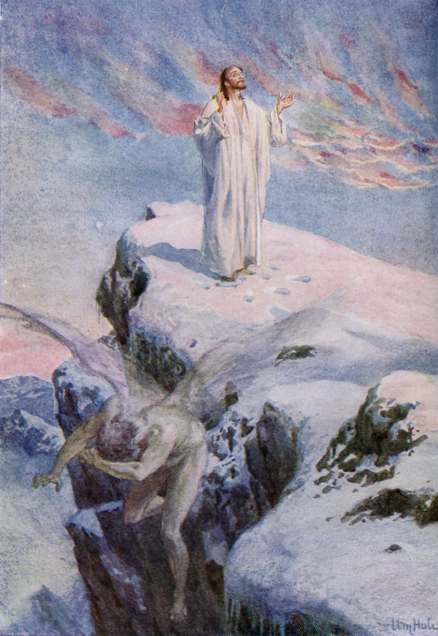 Jesu frestelse - Bibeln av William Brassey Hole