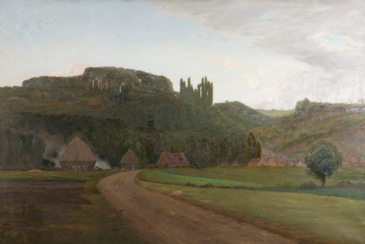 Nära byn Crecy, Frankrike av William Bright Morris