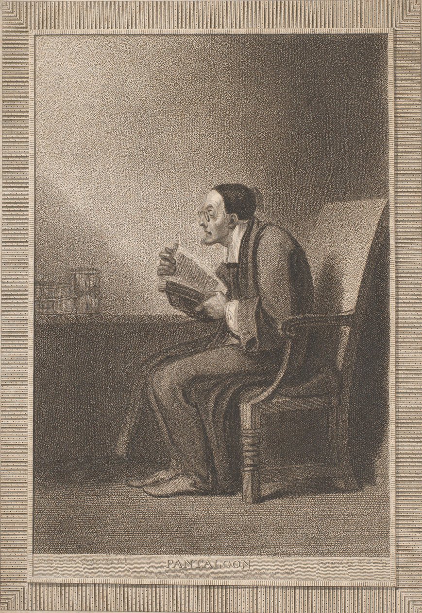 Pantaloon: The Sixth Age Shifts into the Lean and Slippered Pantaloon Shakespeare, As Y..., 1799. av William Bromley
