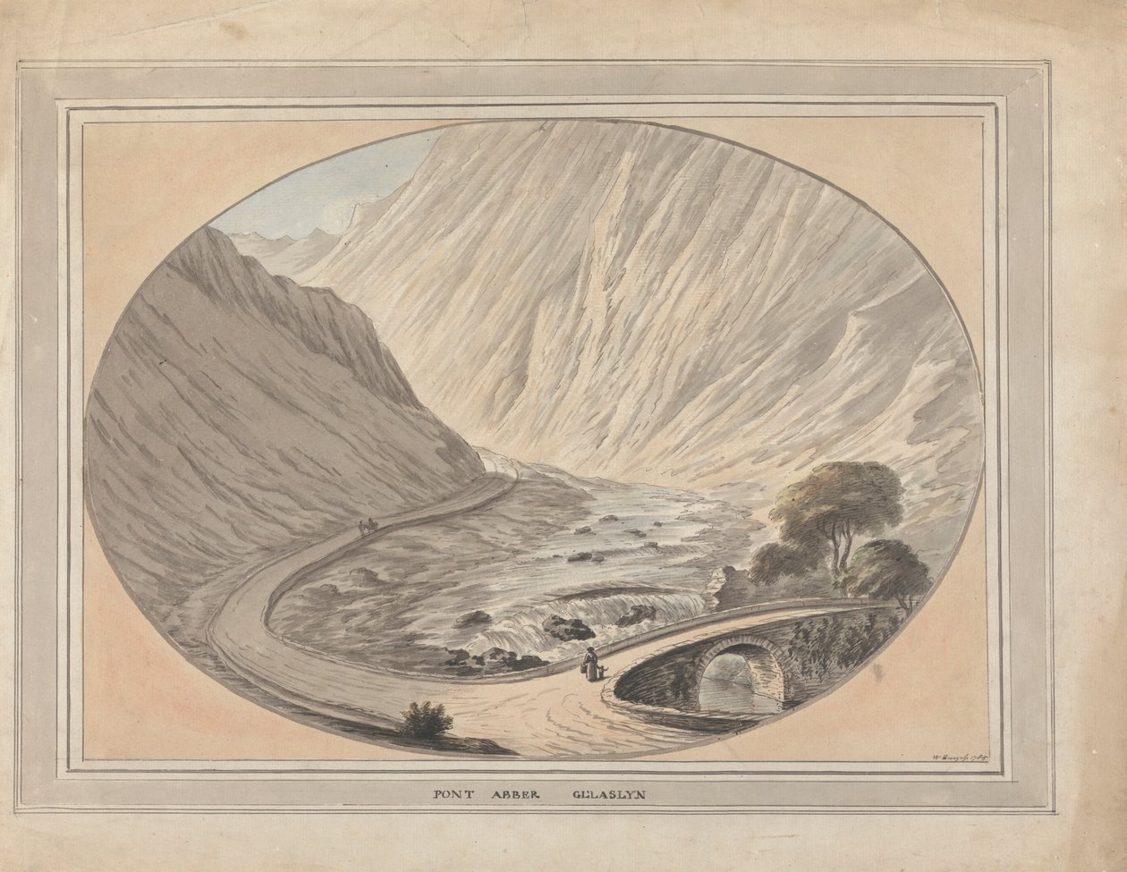 Pont Aberglaslyn スウェーデン語 av William Burgess