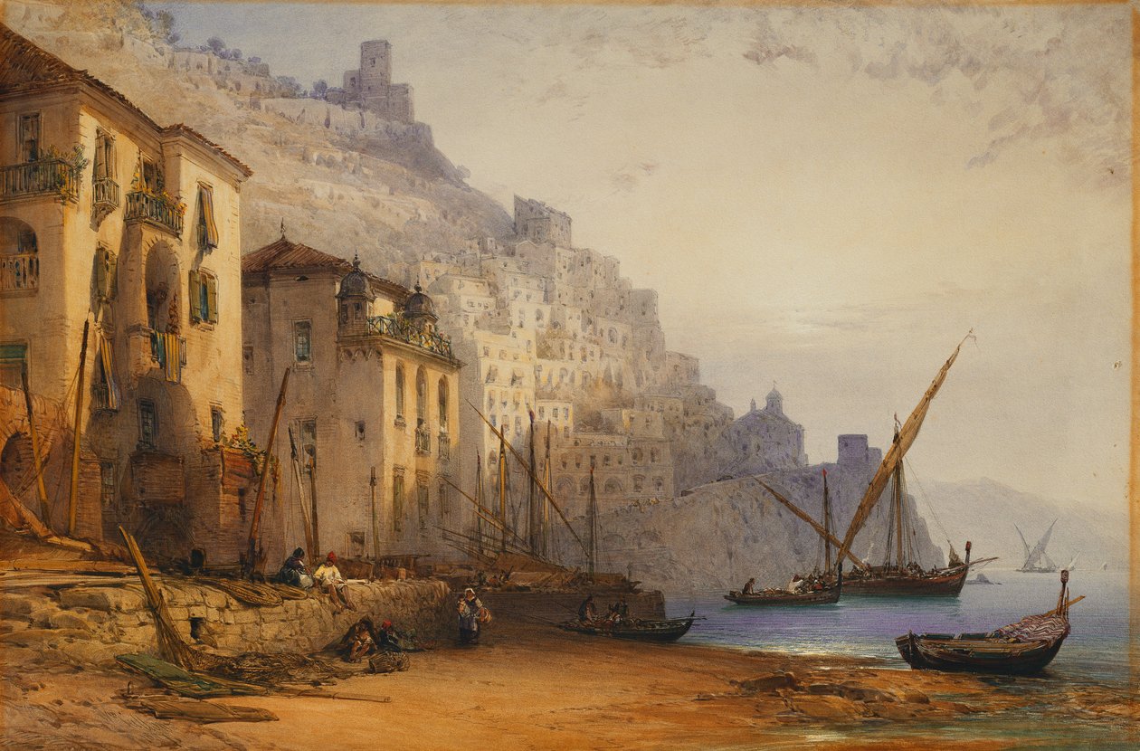 Amalfi från stranden - A Summer