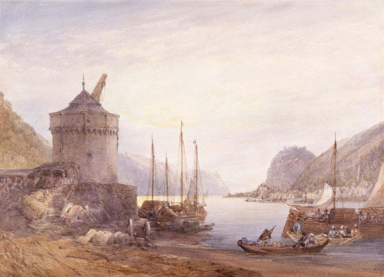 Andernach vid Rhen av William Callow