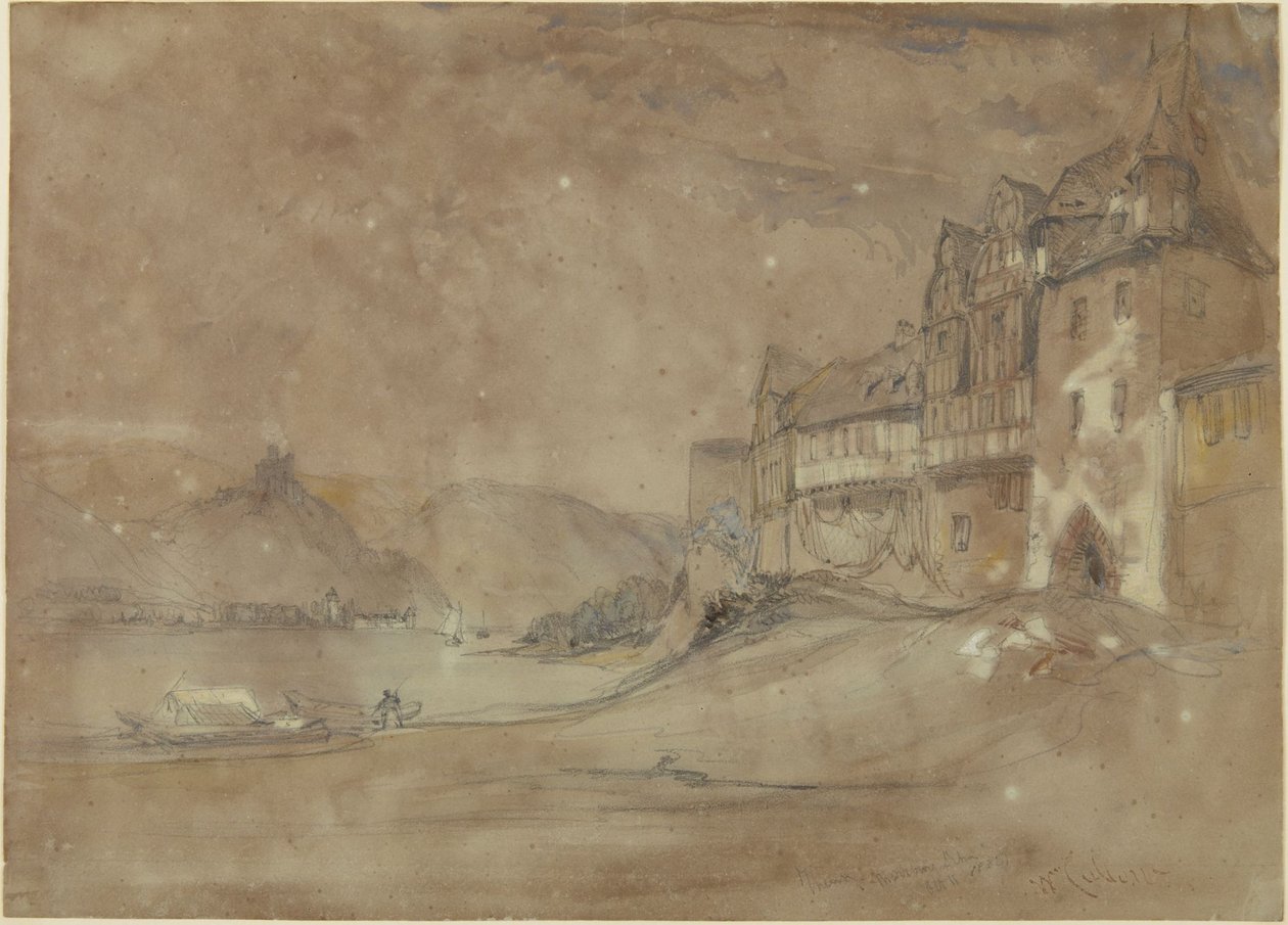 Marksburgs slott, Rhens av William Callow
