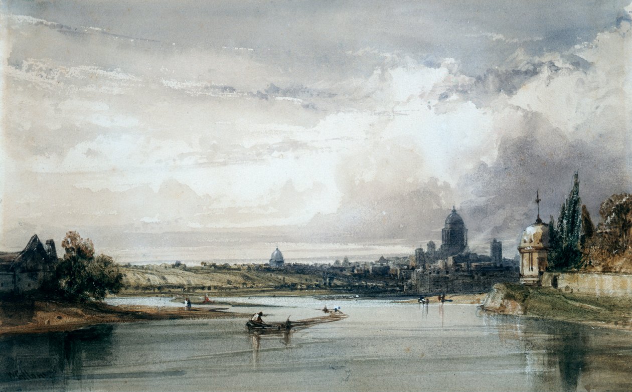 Paris sett från fjärran, c1835-1900 av William Callow