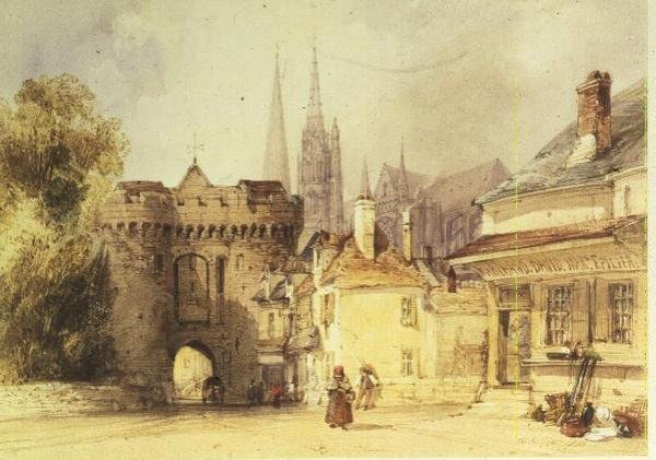 Guillaumeporten, Chartres av William Callow