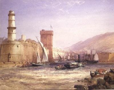 Hamnen, Marseille av William Callow