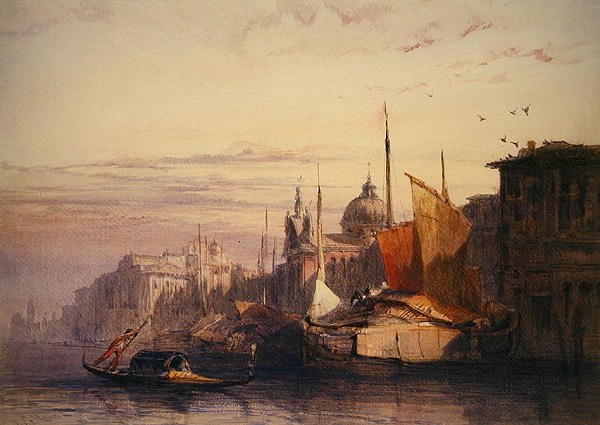 Venedig (akvarell på papper) av William Callow