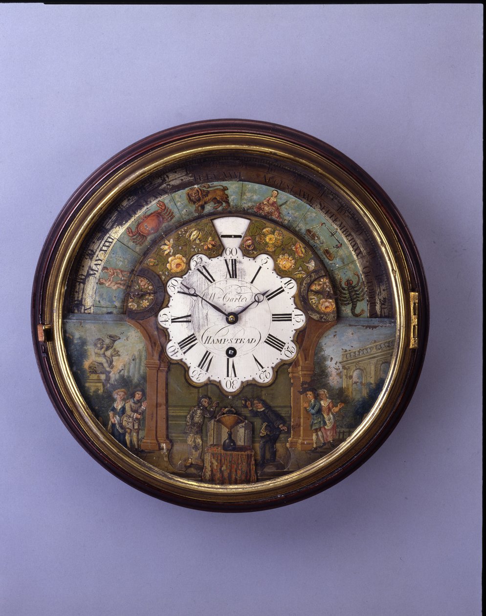Urtavla, sent 1800-tal, urtavla ca 1770 (mahogny) av William Carter