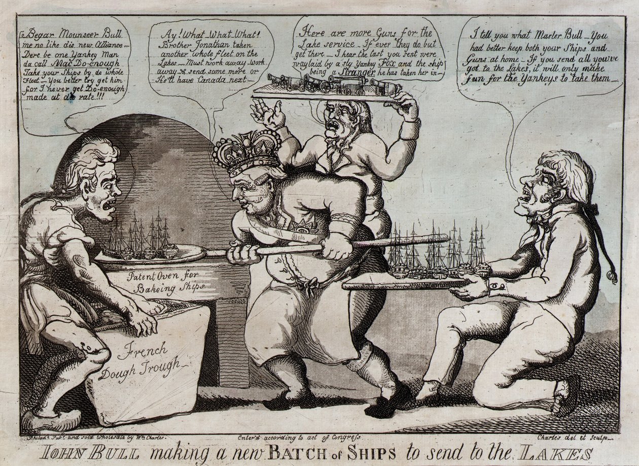 John Bull gör ett nytt parti skepp för att skicka till sjöarna av William Charles