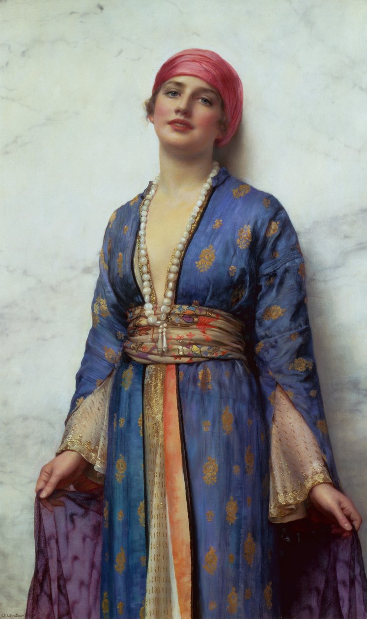Yasemeen från Arabian Nights (olja på duk) av William Clark Wontner