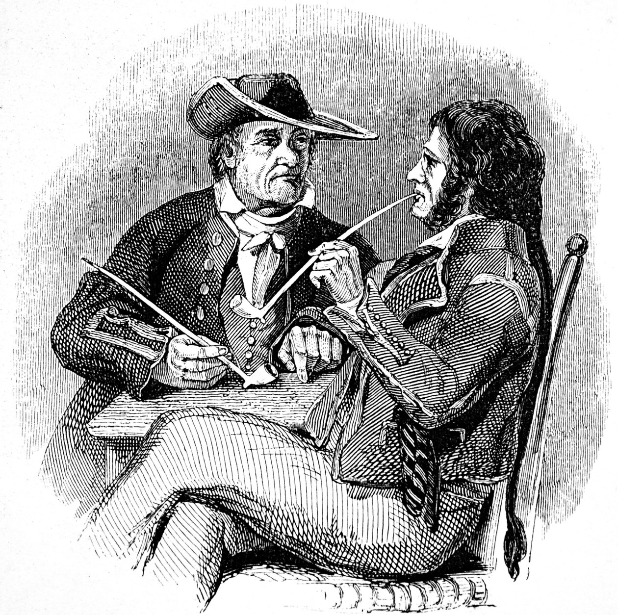 Gamla salter (sjömän, sjömän), njuter av en pipa tobak av William Clarkson (manner of) Stanfield