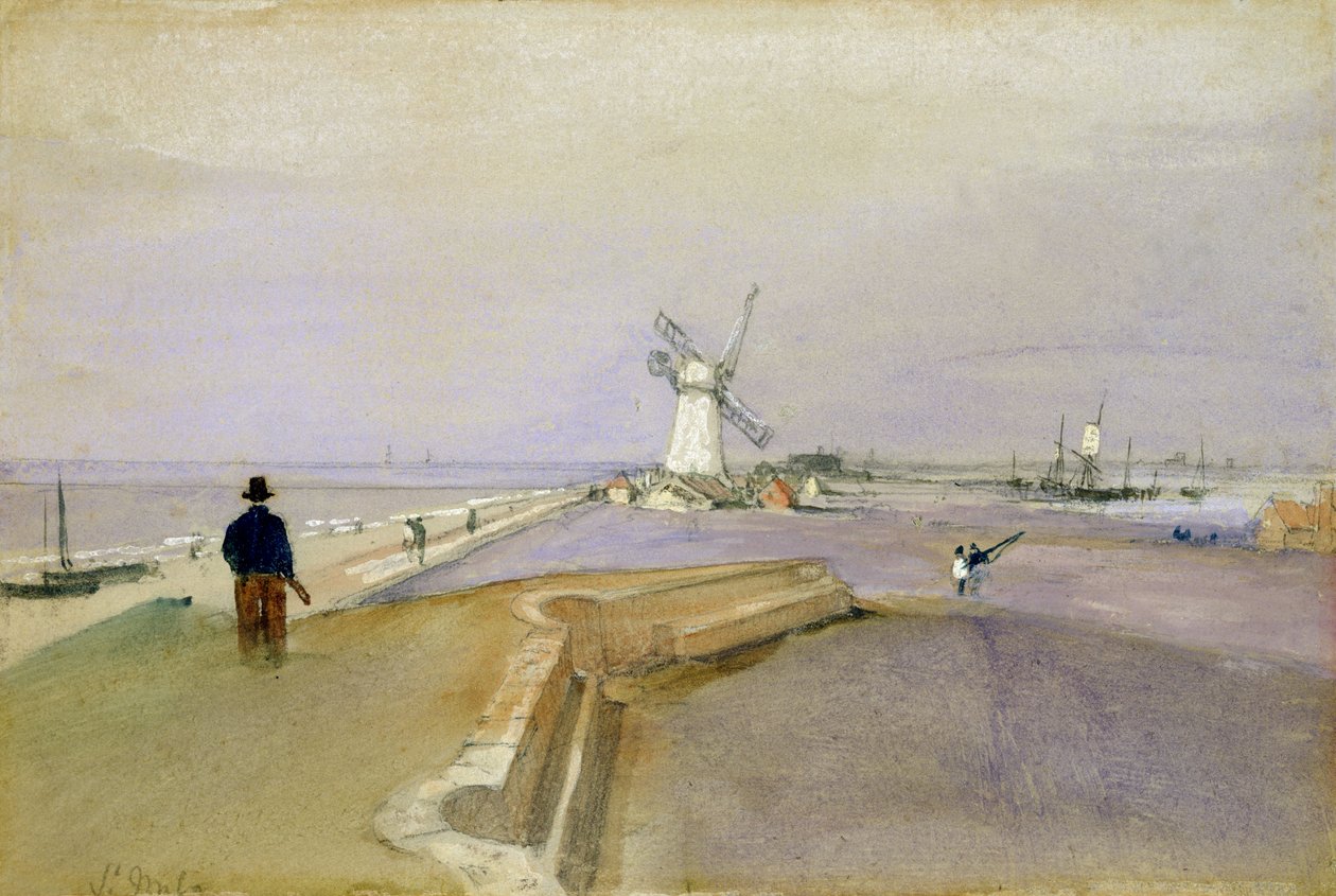 St. Malo (grafit, akvarell och kroppsfärg på papper) av Clarkson Frederick Stanfield