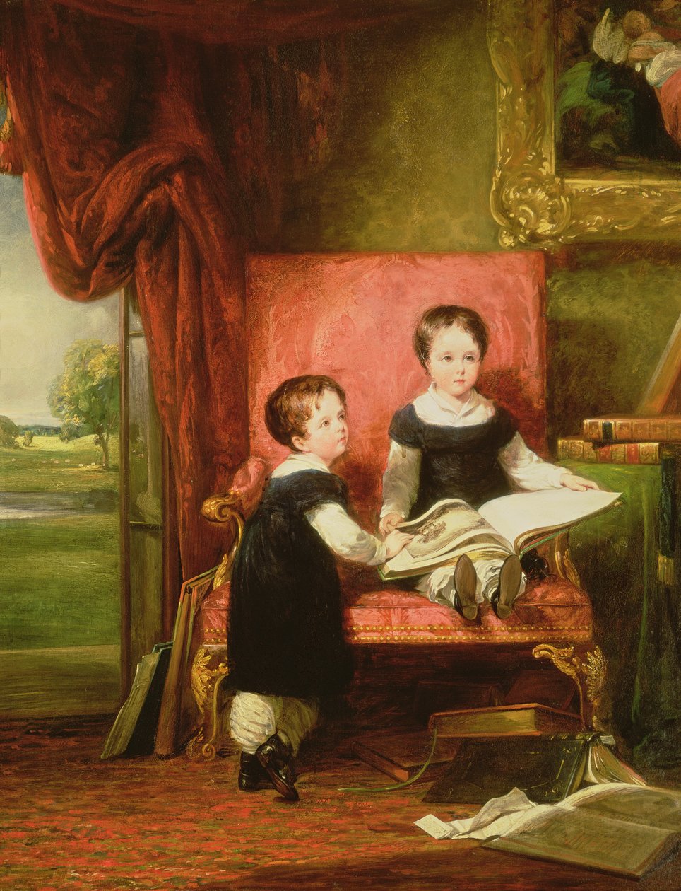 Lord Charles och Lord Thomas Pelham Clinton av William Collins