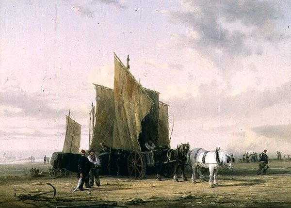 On The Coast at Yarmouth (en i ett par) av William Collins