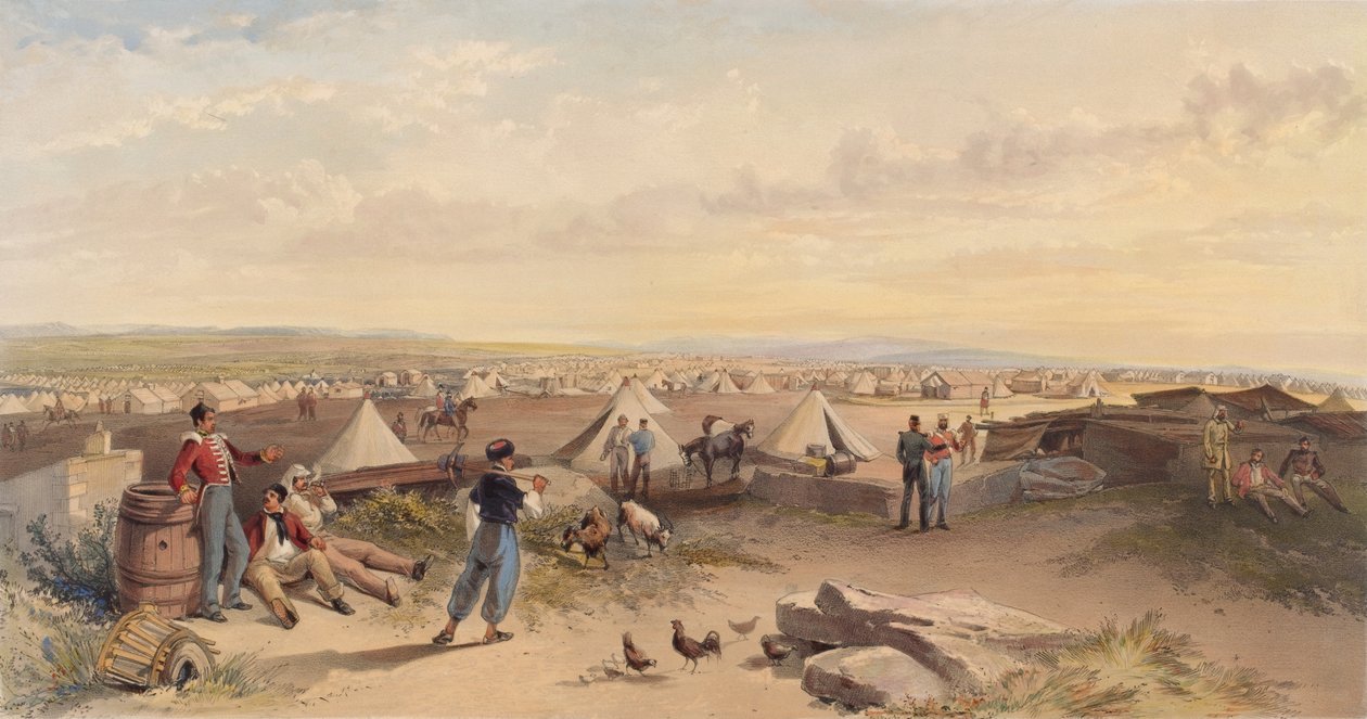 ?Läger för 4:e divisionen 15 juli 1855? av William Crimea Simpson
