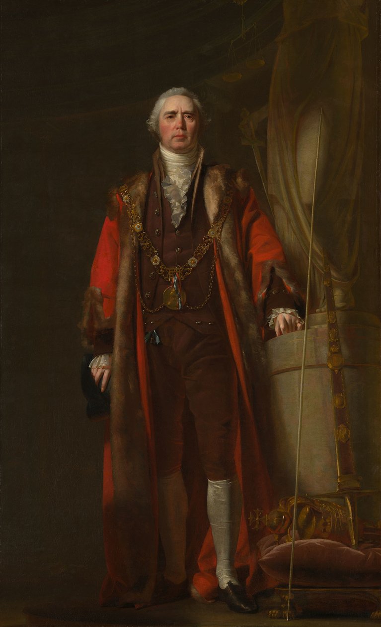 Charles Thorp som överborgmästare i Dublin, ca 1800 av William Cuming
