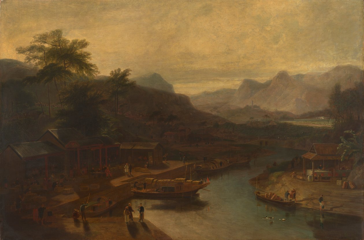 En vy i Kina: Att odla teplantan av William Daniell