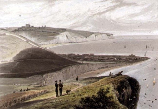 Dover, från Shakespeares klippa, från 