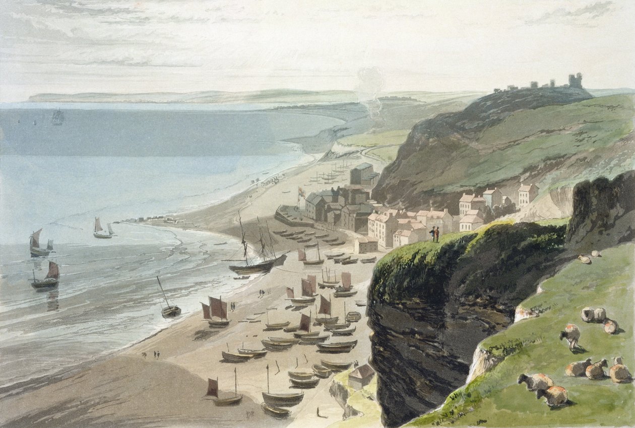Hastings, från East Cliff, från 
