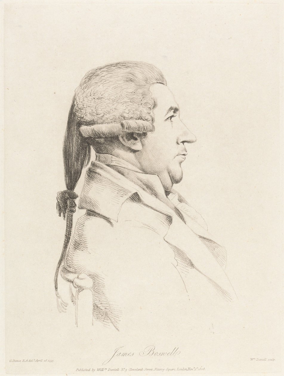 James Boswell av William Daniell