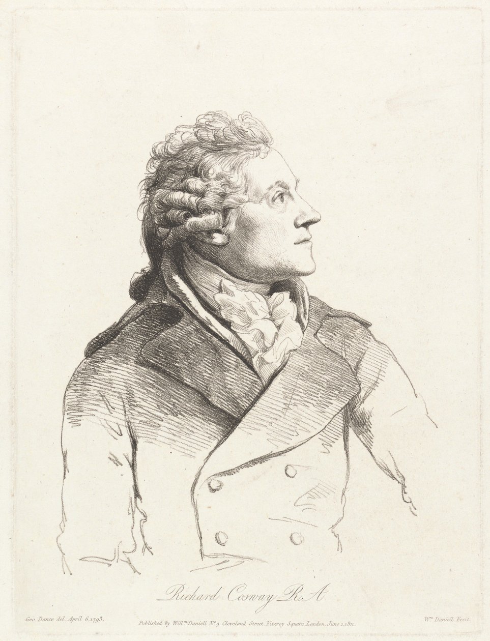 Richard Cosway, R.A. av William Daniell