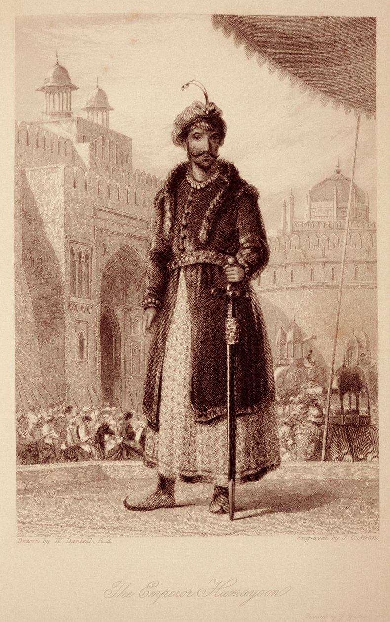 Kejsaren Humayoon av William Daniell