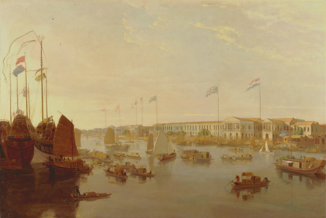 The European Factory, Canton av William Daniell