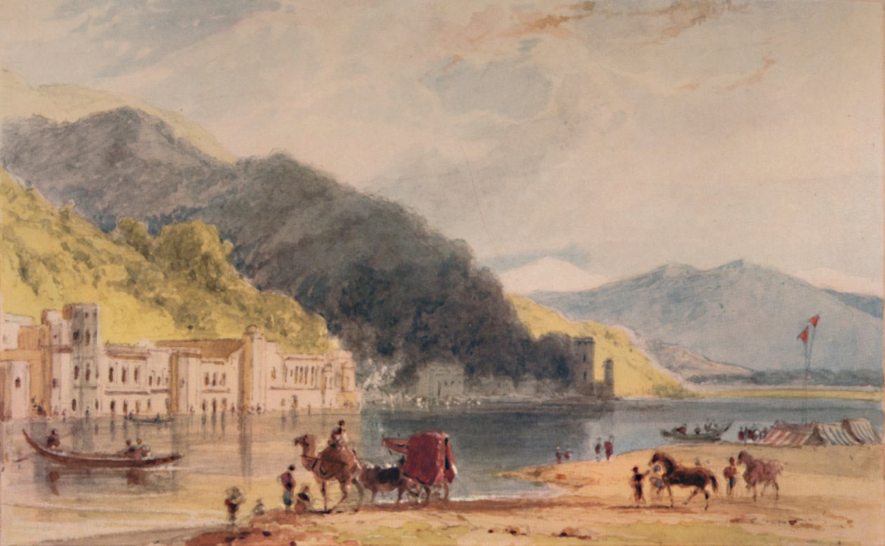 Hurduwar - där Ganges kommer in i Hindoostans slätter, c1786-1791, 1935 av William Daniell