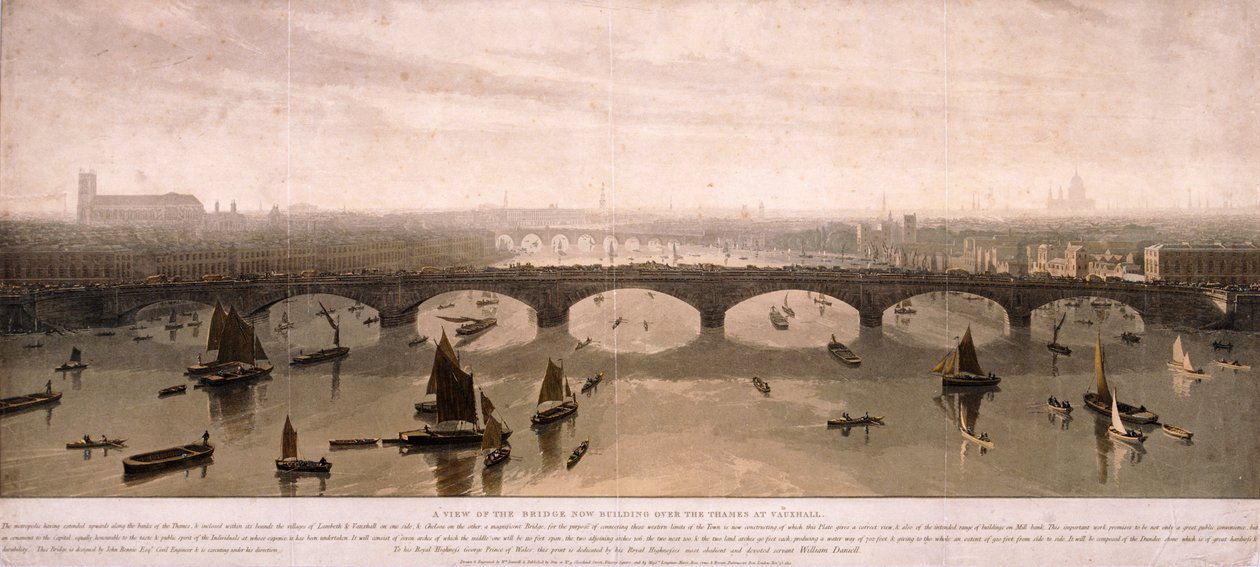 Utsikt över London från söder, 1810 av William Daniell