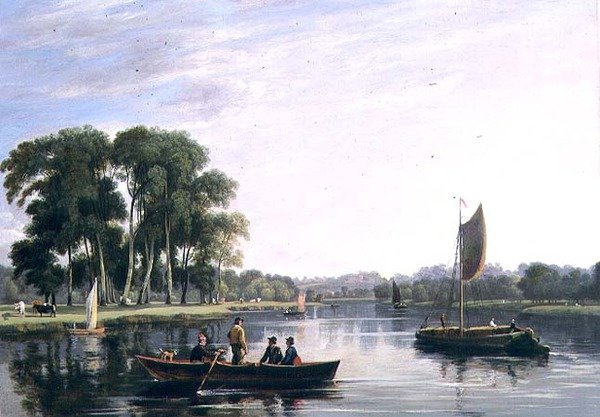 Utsikt över Themsen vid Richmond av William Daniell