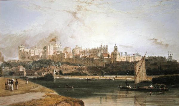 Windsor Castle (akvarell på papper) av William Daniell