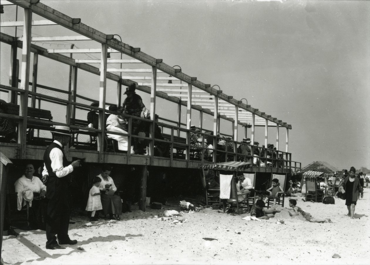 Strandscen, Coney Island, ca 1910-21 av William Davis Hassler
