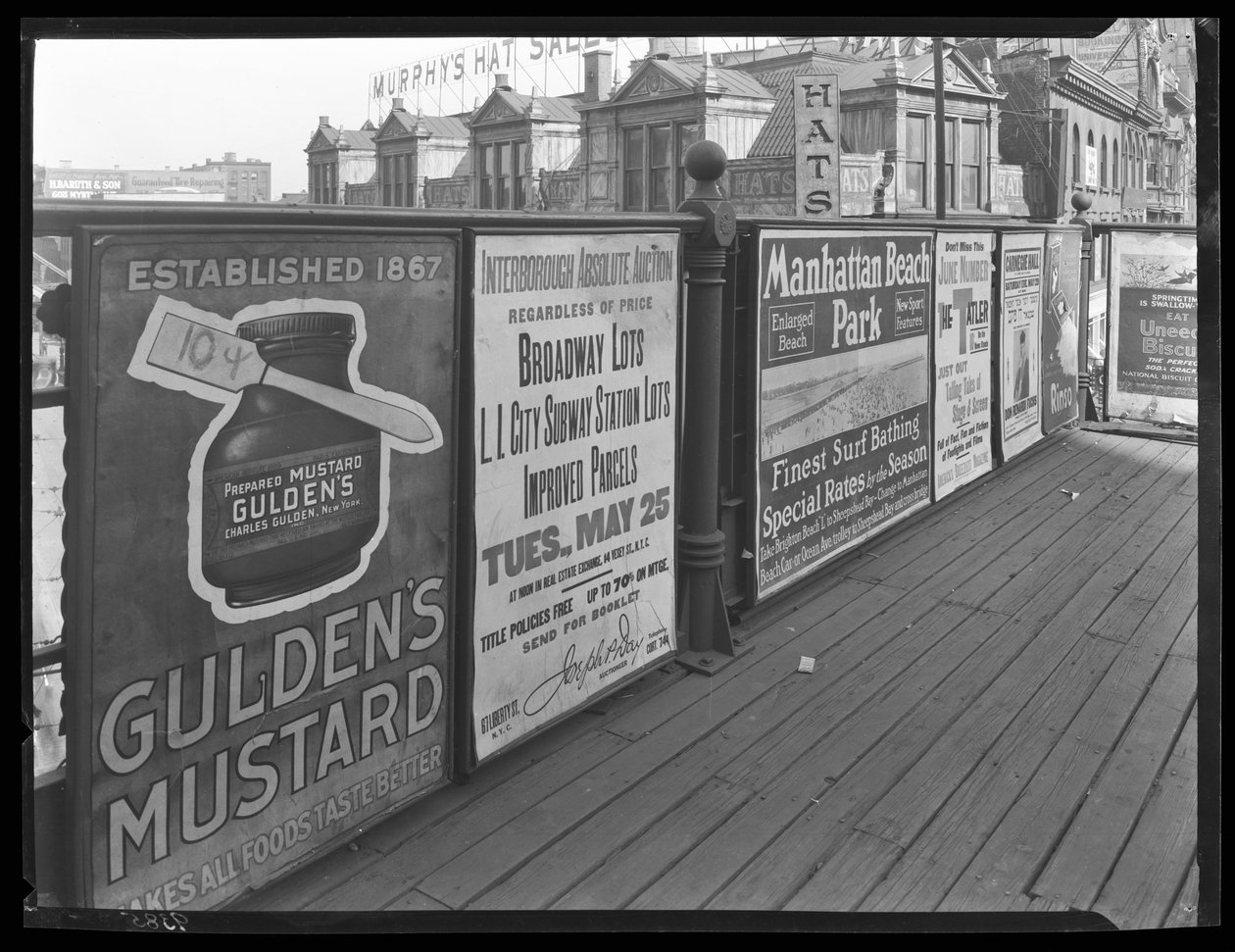 Myrtle Avenue Elevated Poster, 25 maj 1920 av William Davis Hassler