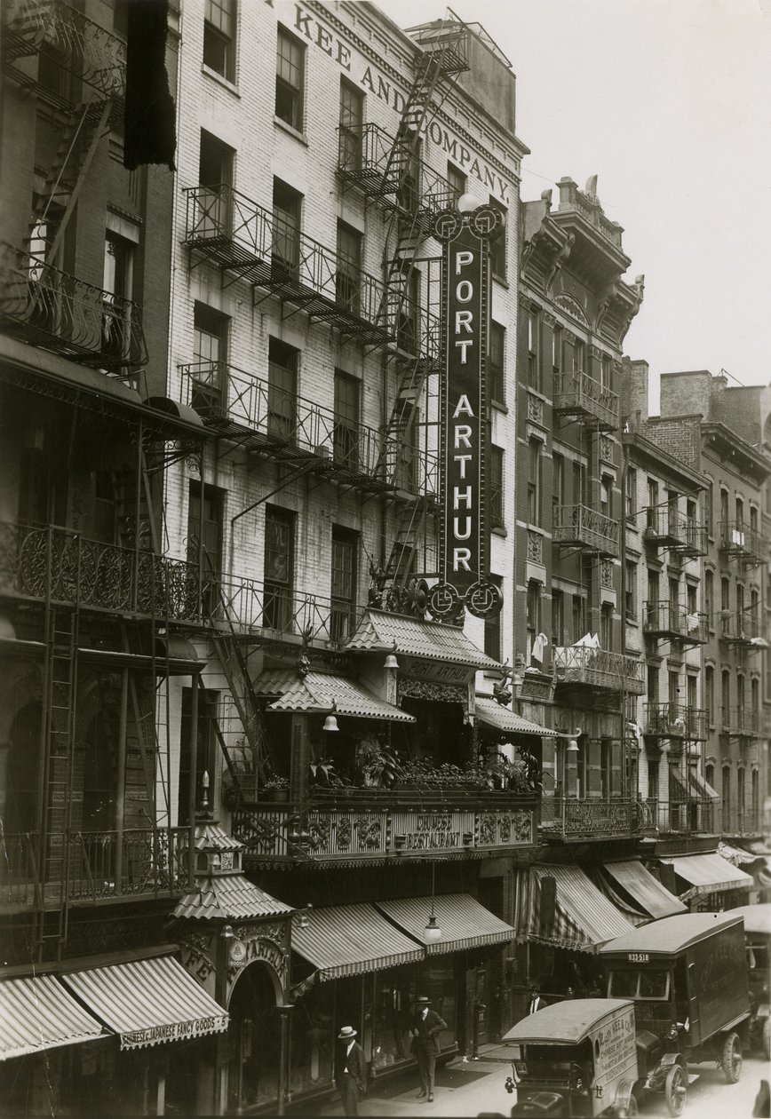 Port Arthur Restaurant, 7 Mott Street, New York City, 1919 av William Davis Hassler