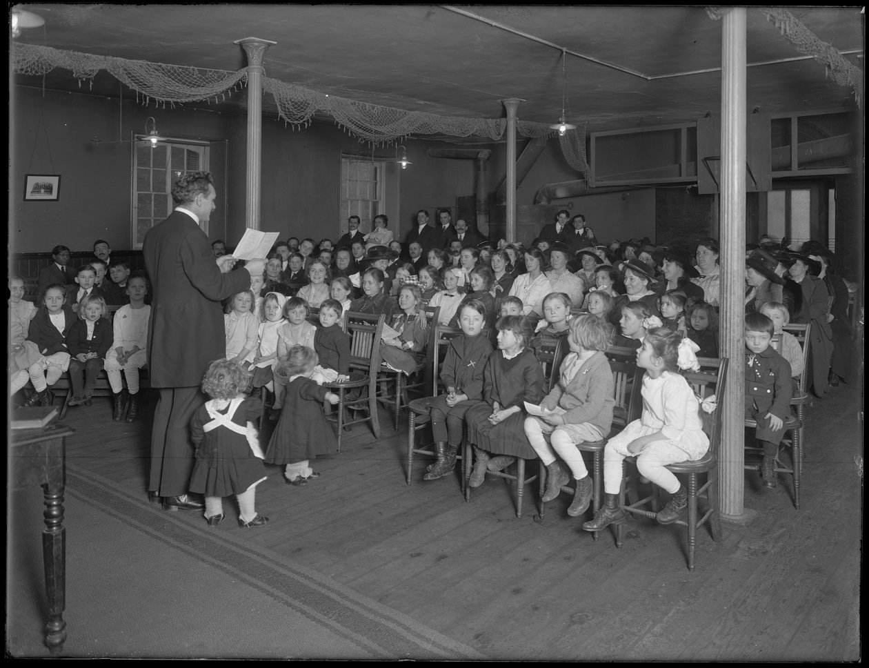 Söndagsskoleklass i baptistkyrkan på 235 E. 83rd Street, New York City, 27 februari 1916 av William Davis Hassler
