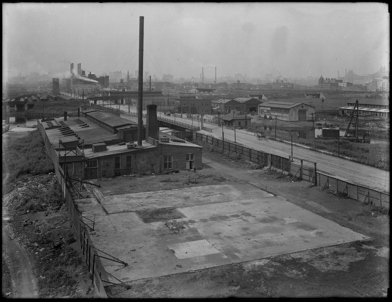 U.S. Metal Products Company:s fabrik, Borden Avenue och Newtown Creek, Queens, New York, 26 augusti 1914. av William Davis Hassler
