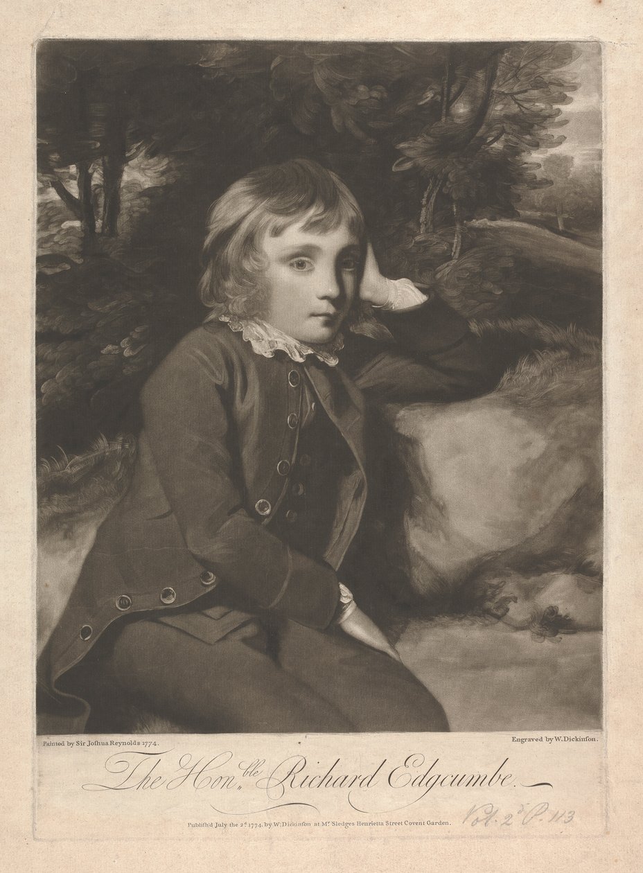 Ärade Richard Lord Edgcumbe, 1:e baron Edgcumbe av William Dickinson