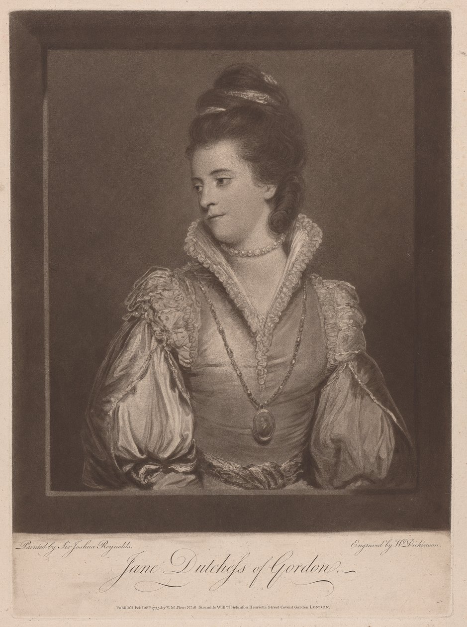 Jane hertiginna av Gordon av William Dickinson
